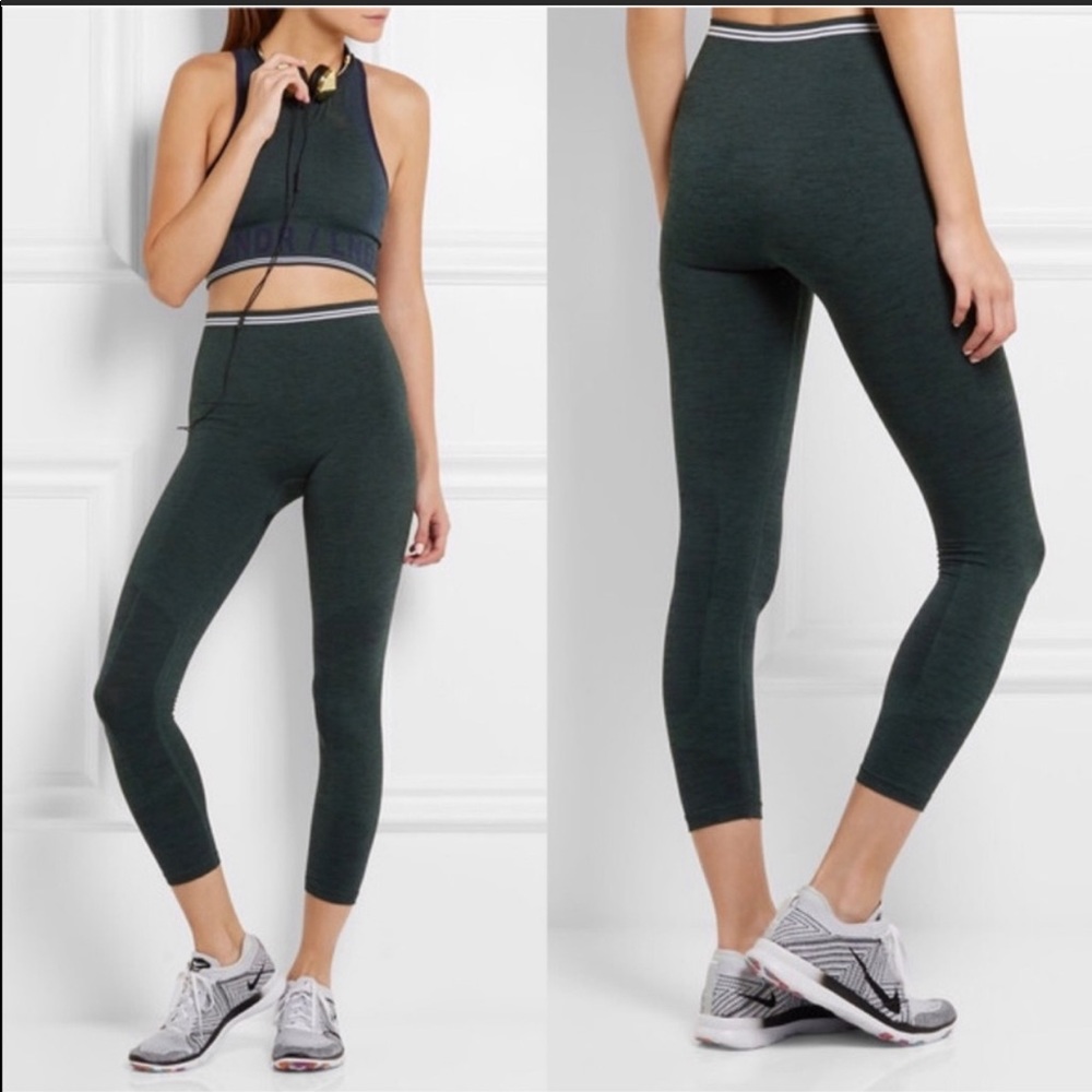 LNDR Seven Eight Dark Green Marl Leggings Size XS/S
